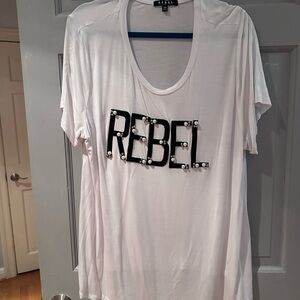 REBEL white T-Shirt